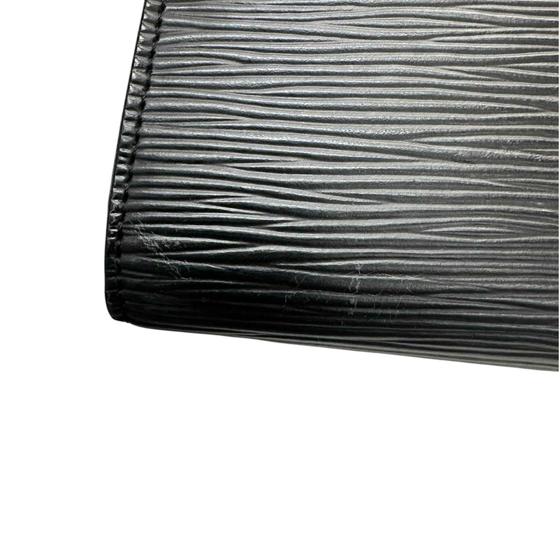 Women's Epi Leather Pochette Accessoires Handbag Black