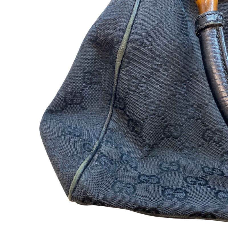 Women's Bamboo Frame Handbag Black
