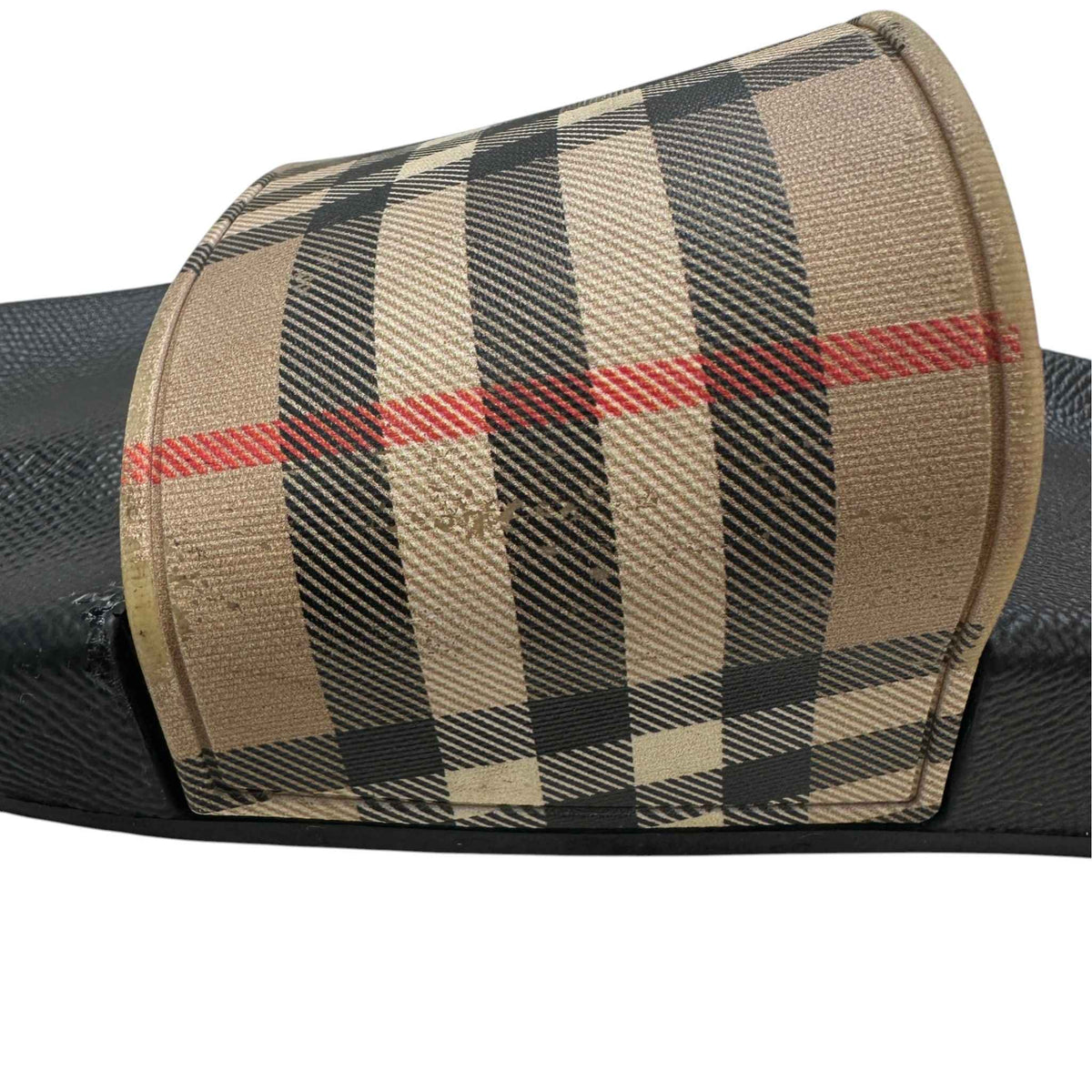 Women's Checkered Slides Black Size UK 4 / EU 37 - Photo 12