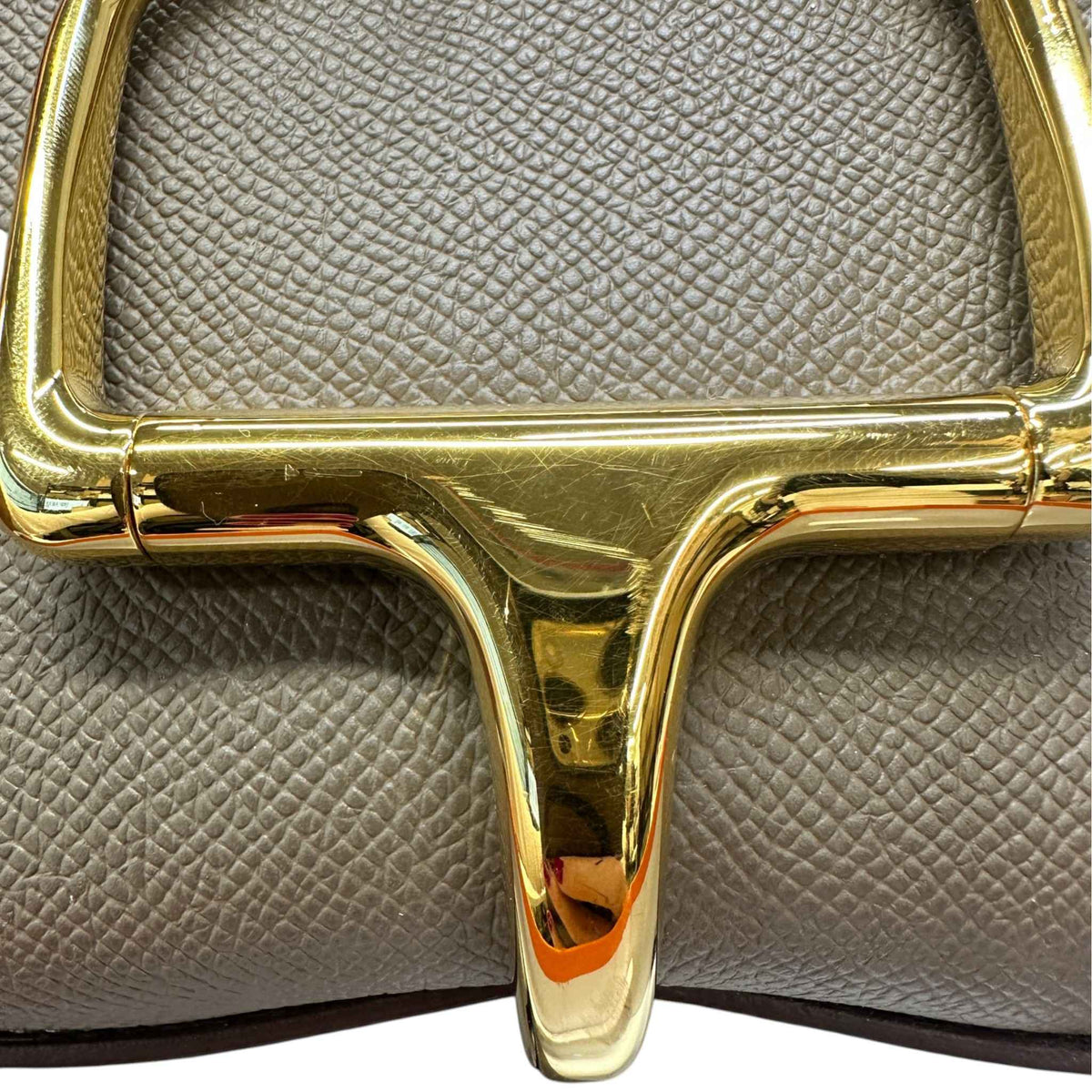 Women's Della Cavalleria Mini Etoupe Epsom Crossbody Bag Beige - Photo 15