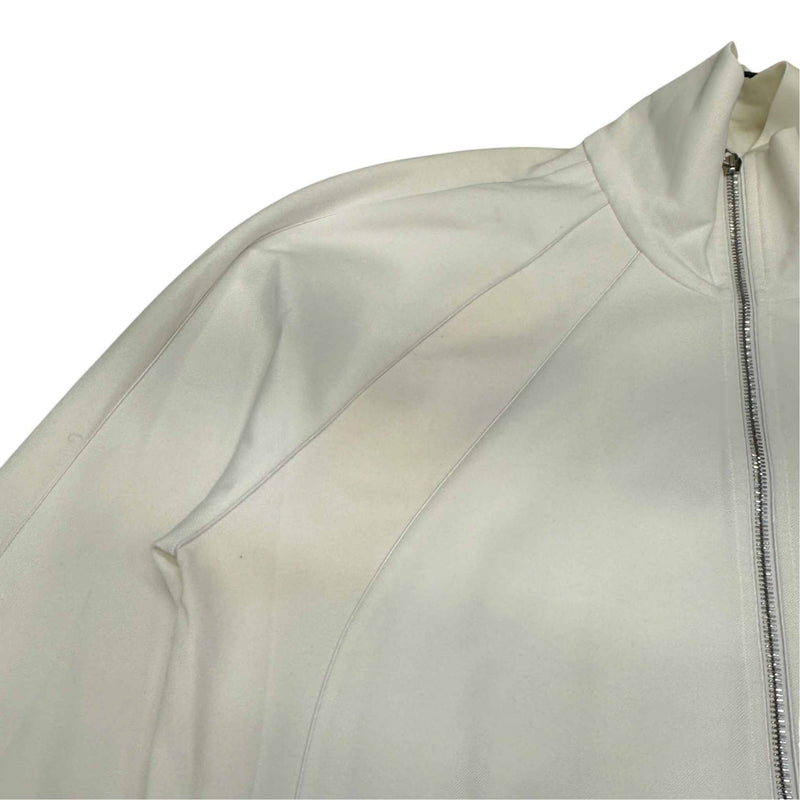 Men's Plaque Logo Track Jacket White Size XL