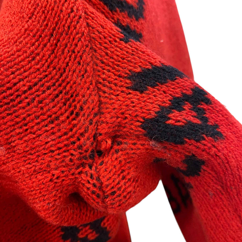 Men's All Over Logo Sweatshirt Red Size M