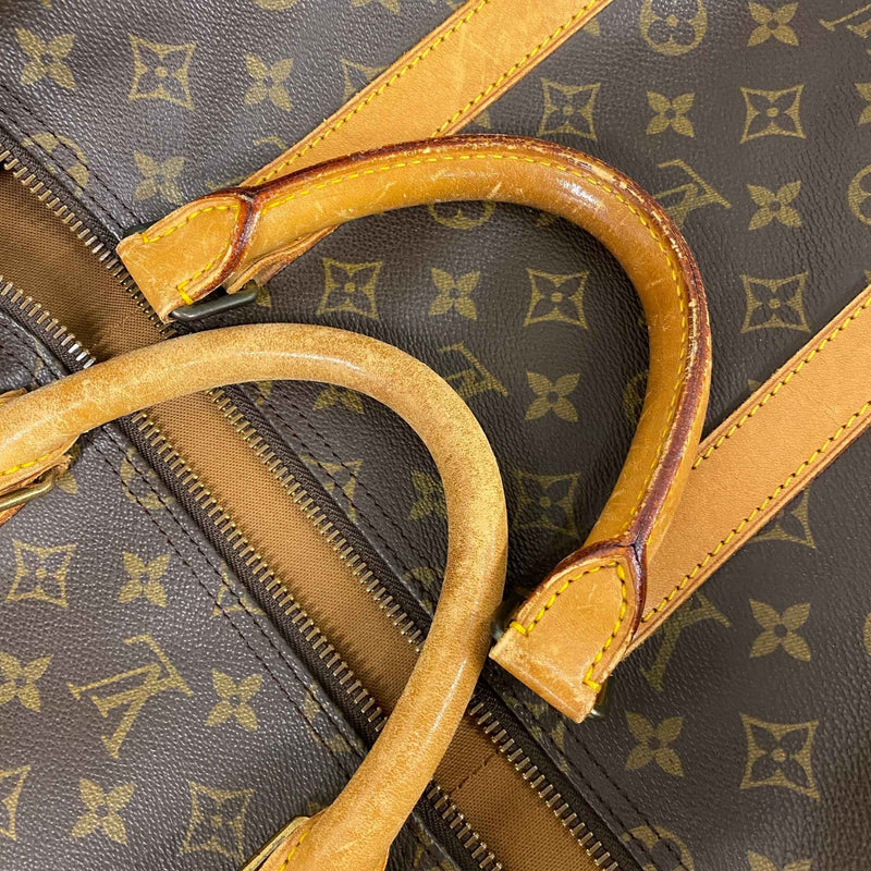 Men's Monogram Keepall 55 Travel Bag Brown