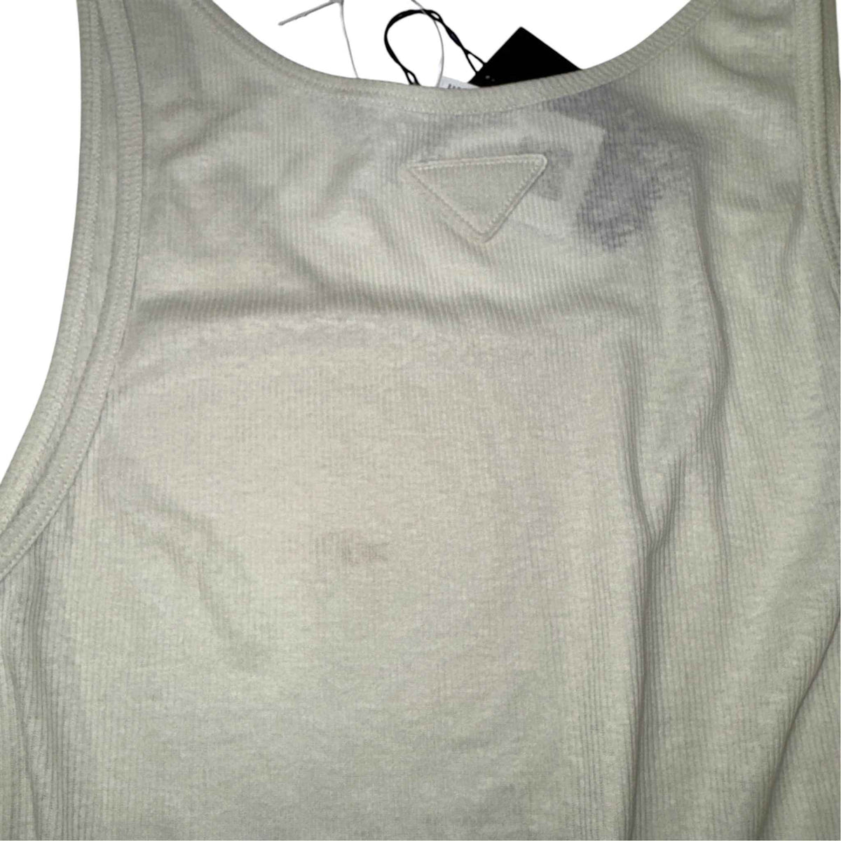 Men's Triangle logo Vest White Size M - Photo 11