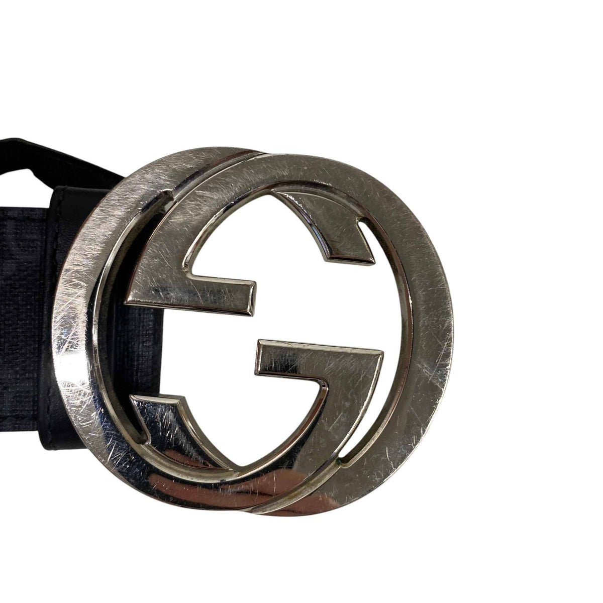 Men's GG Supreme Belt Black Size 38" - Photo 11