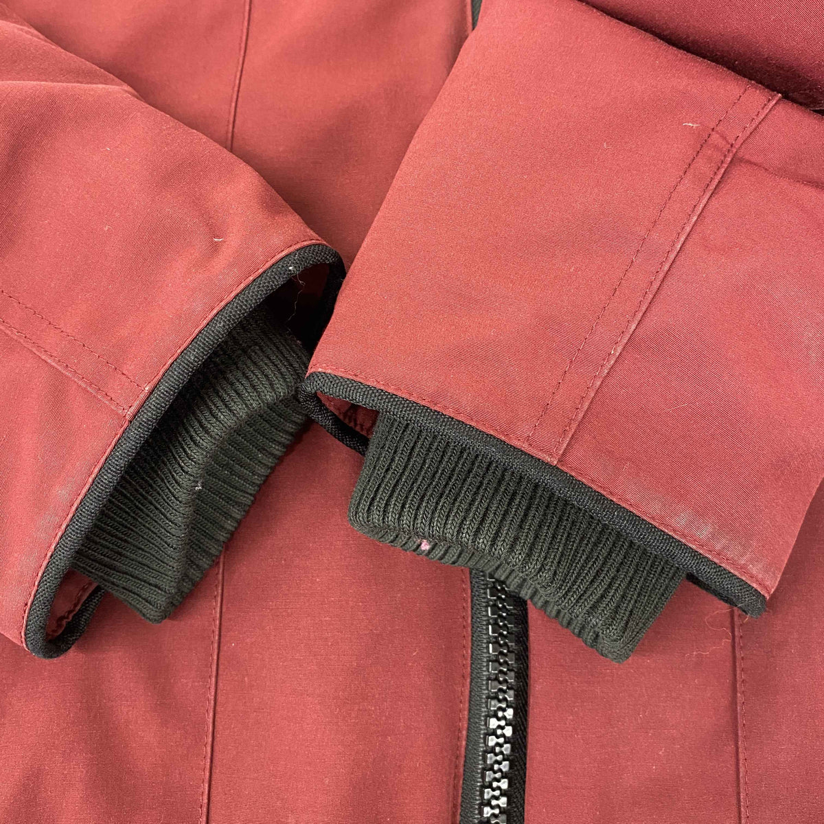 Men's Borden Bomber Down Jacket Burgundy Size S - Photo 5