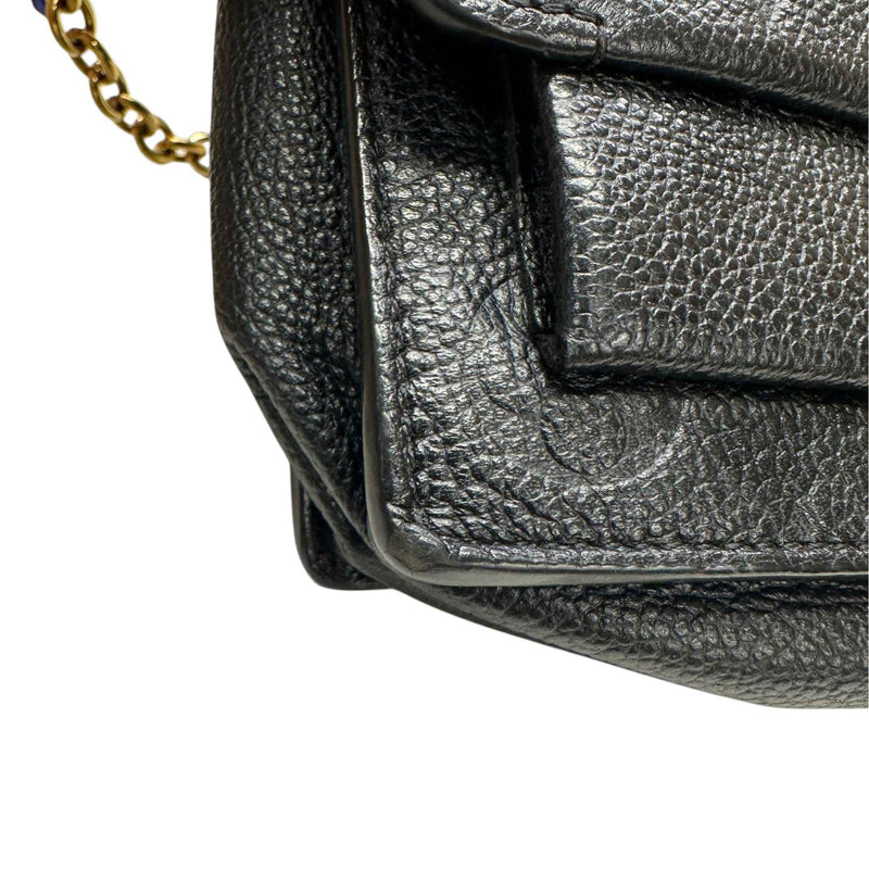 Women's Vavin Wallet On Chain Crossbody Bag Black