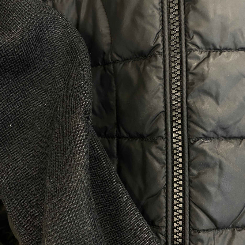 Men's Maglione Tricot Cardigan Jacket Black Size 5 / XXL