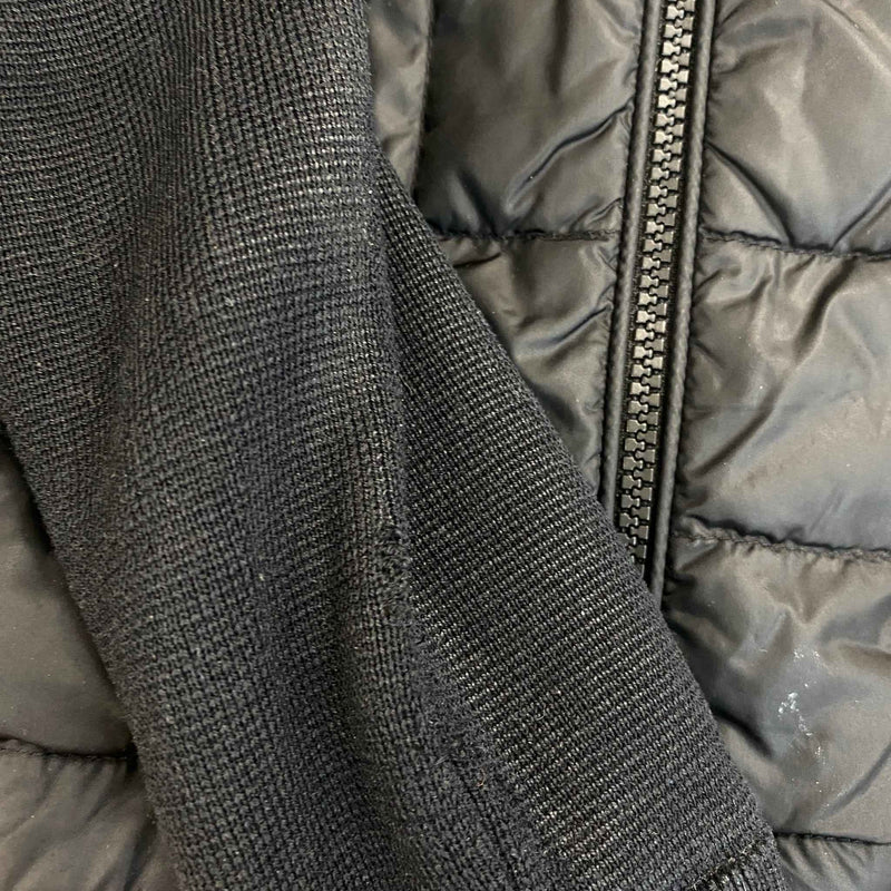 Men's Maglione Tricot Cardigan Jacket Black Size 5 / XXL