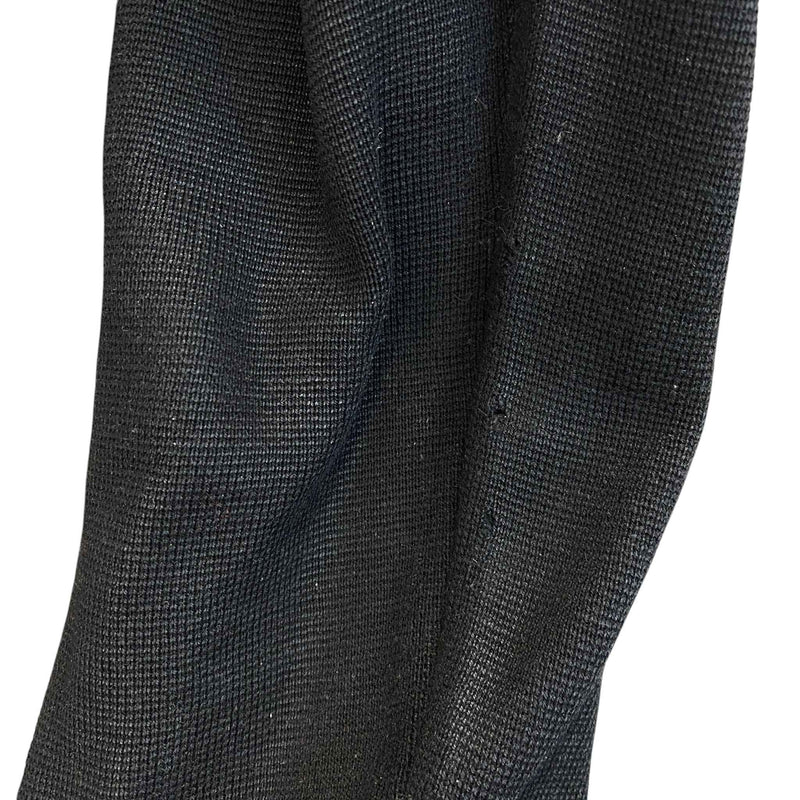 Men's Maglione Tricot Cardigan Jacket Black Size 5 / XXL