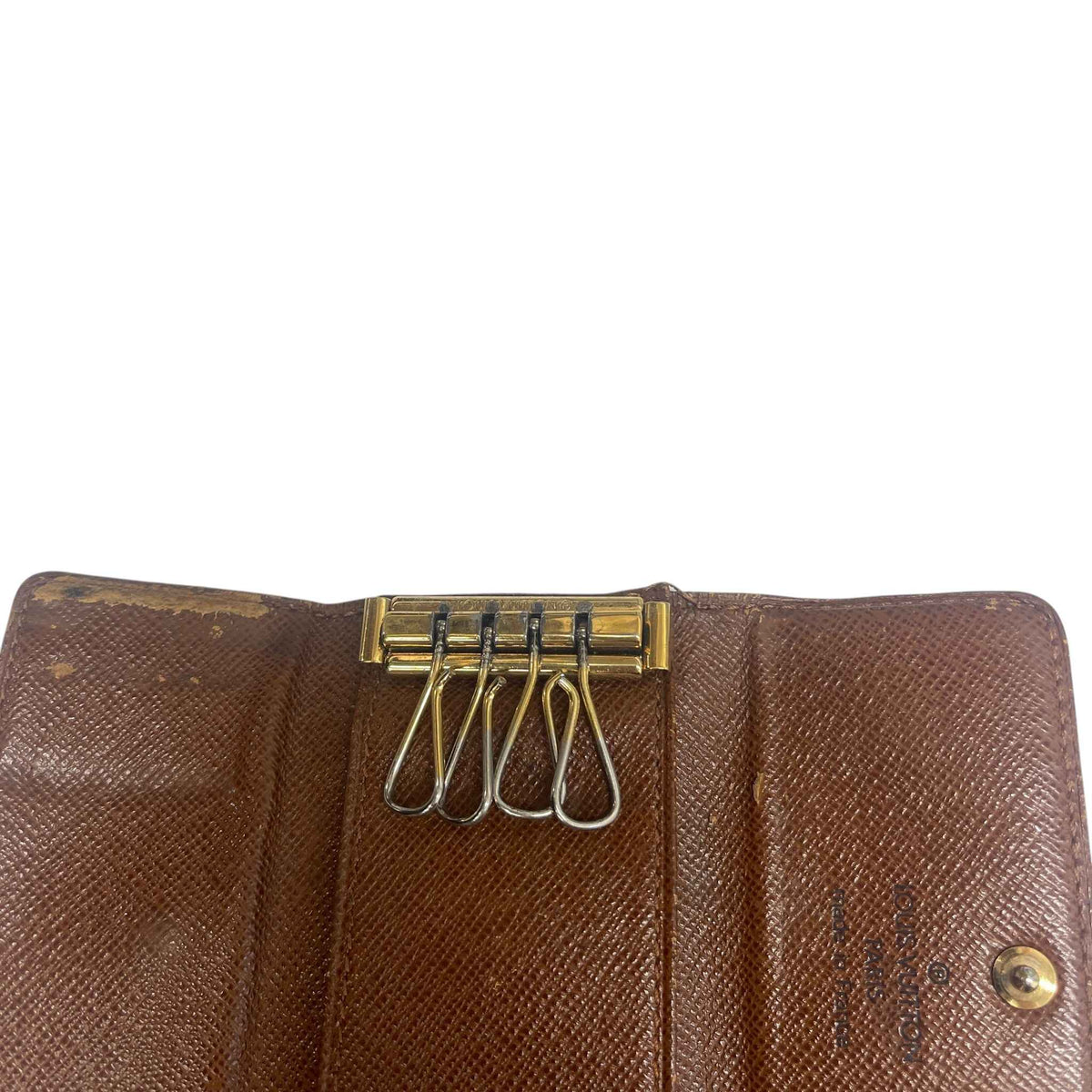 Women's Monogram 4 Key Holder Wallet Brown - Photo 7