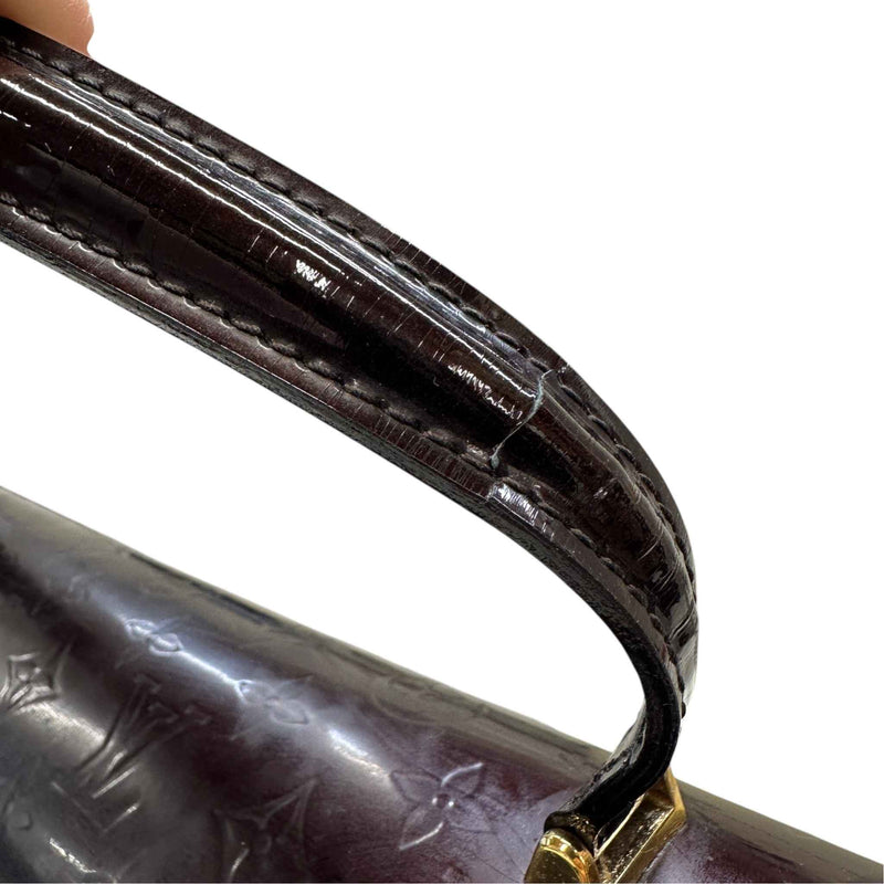 Women's Amarante Monogram Vernis Handbag Purple