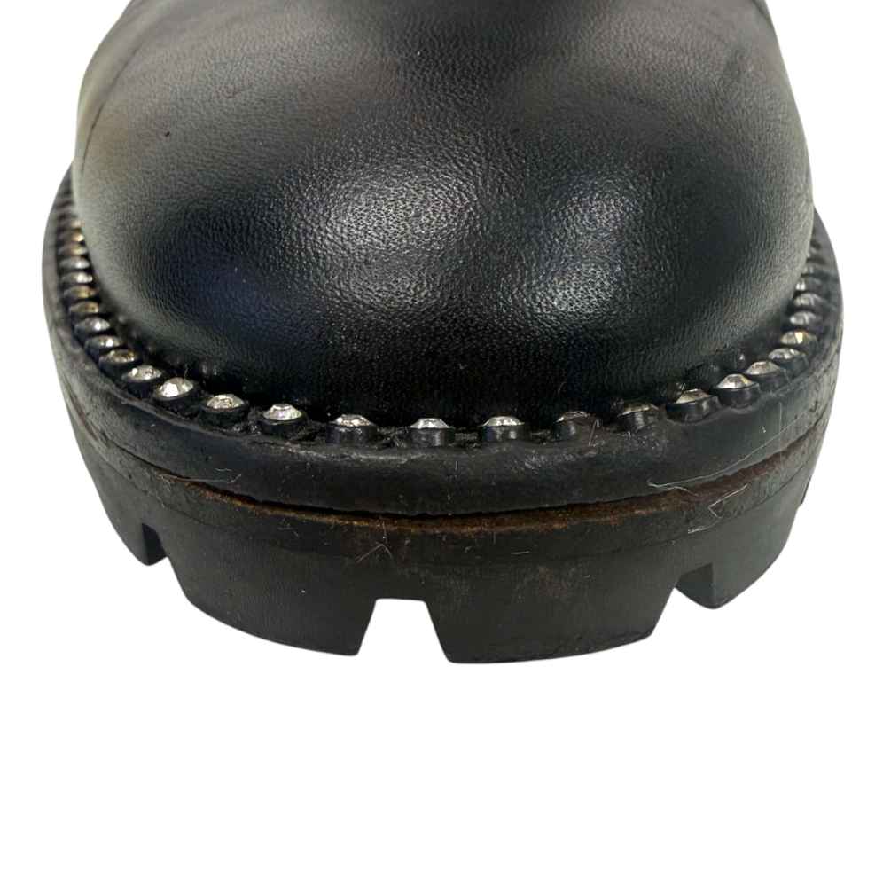 Women's CD Biker Boots Black Size UK 5.5 / EU 38.5 - Photo 11