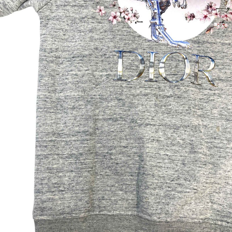 Men's x Hajime Sorayama T Rex Graphic Sweatshirt Grey Size S