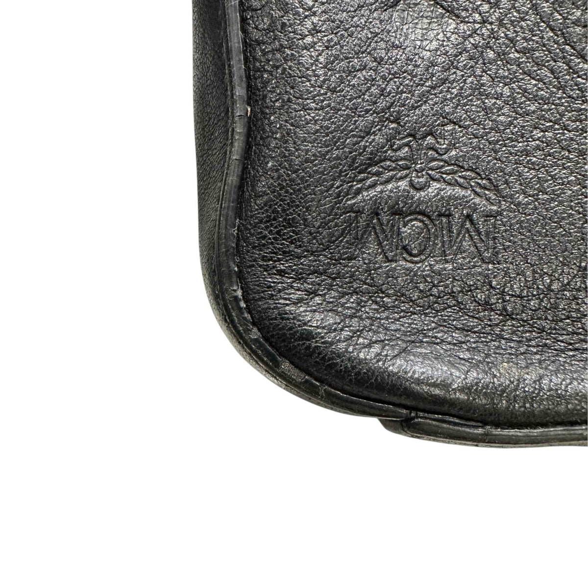 Men's Embossed Logo Messenger Bag Black - Photo 14