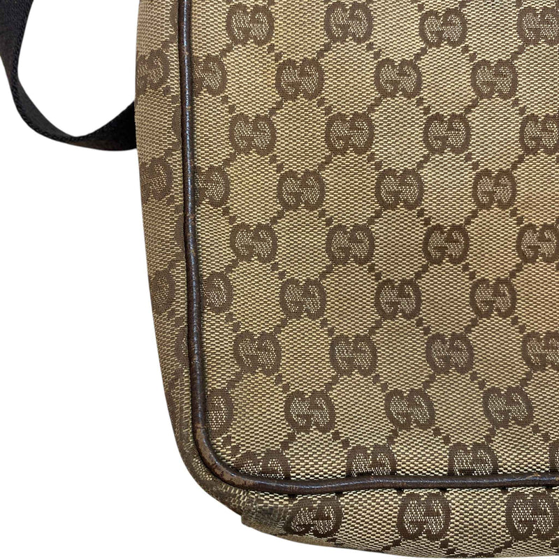 Men's GG Canvas Messenger Bag Beige