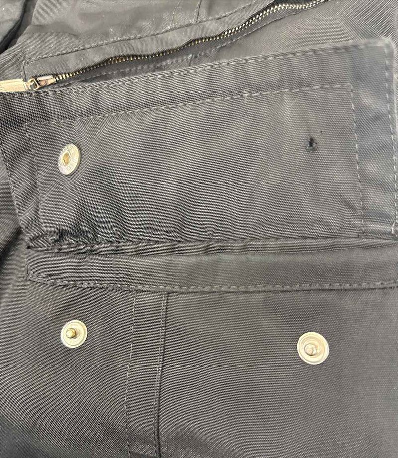 Women's Fur-Trimmed Long Down Jacket Black Size 3 / UK 14