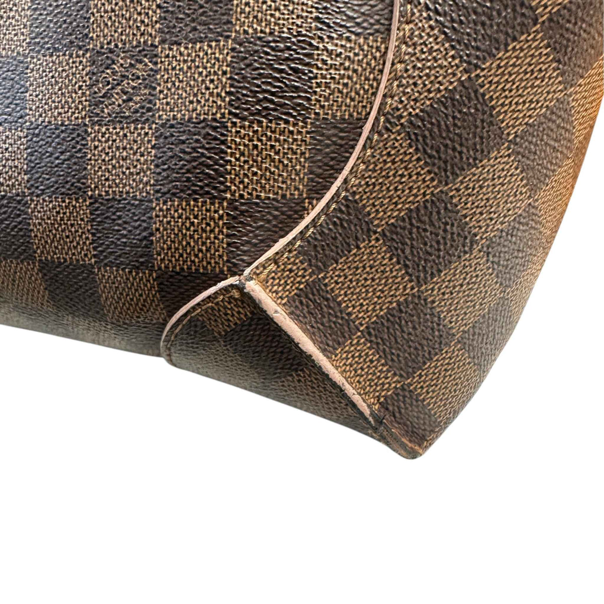 Women's Damier Ebene Caissa Hobo Handbag Brown - Photo 14