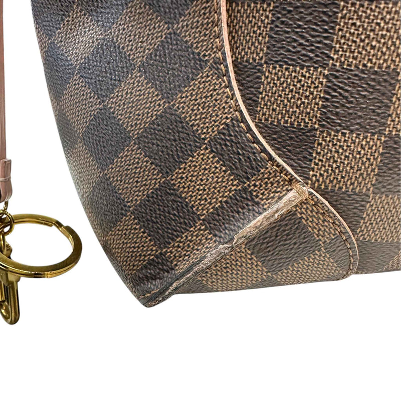 Women's Damier Ebene Caissa Hobo Handbag Brown