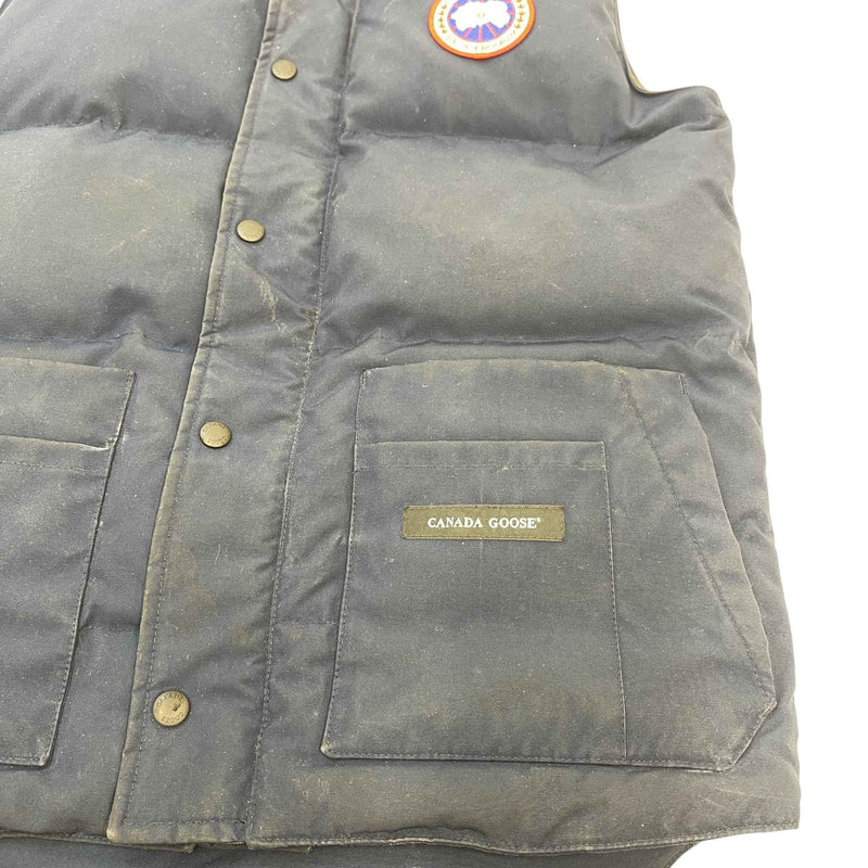 Men's Freestyle Crew Vest Gilet Navy Size S
