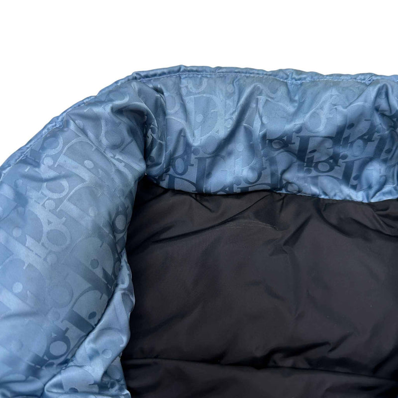 Men's Oblique Down Jacket Blue Size L