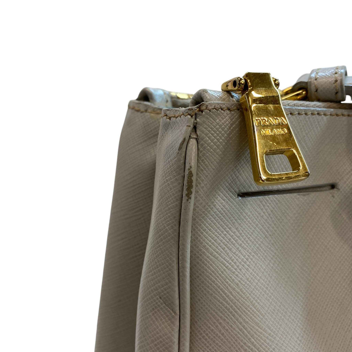 Women's Double Medium Saffiano Galleria Handbag Cream - Photo 21