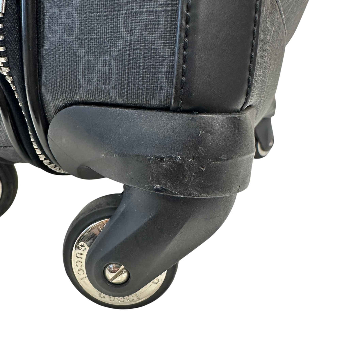 Men's GG Supreme Travel Bag Black - Photo 19