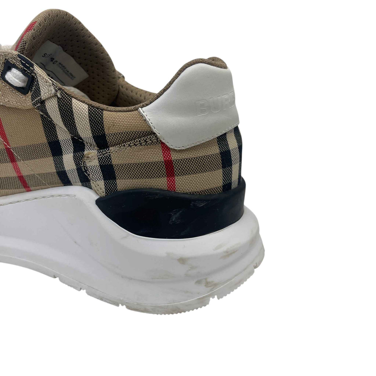 Men's Vintage Check Low Trainers White Size UK 6 / EU 40 - Photo 15